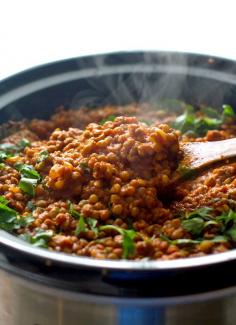 
                    
                        CROCKPOT RED CURRY LENTILS
                    
                