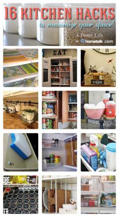 16 kitchen hacks to maximize your space, cleaning organization, kitchen design