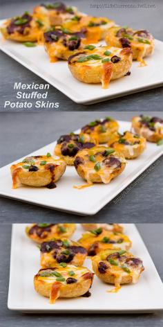 
                    
                        The Mexicola Avocado and Baked Mexican Stuffed Potato Skins
                    
                