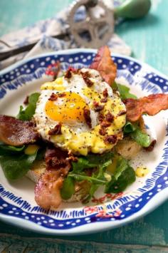 
                    
                        Fried Egg Sandwich with Bacon and Arugula _ Adapted from: Southern Living: Comfort Food Made Easy, Oxmoor House 2014.
                    
                
