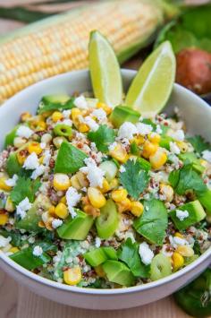 Mexican Corn Quinoa Salad with Avocado @Kevin Moussa-Mann Moussa-Mann Moussa-Mann (Closet Cooking)