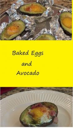 
                    
                        Baked eggs and avocado!
                    
                