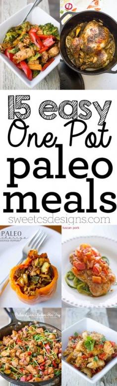 
                    
                        15 One Pot Paleo Meals- kick your new years health goals off the right way with these easy delicious meals your whole family will love!
                    
                