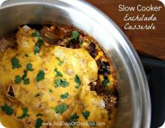 
                    
                        Recipe for Slow Cooker Enchilada Casserole
                    
                