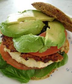 
                    
                        Turkey Spinach Avocado Burger. Low carb! but so tasty and satisfying :)
                    
                