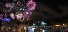 
                    
                        Waikiki Happy New Year Fireworks at Fort DeRussy Beach, Hawaii
                    
                