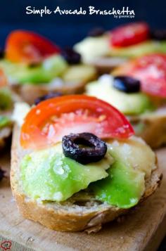 
                    
                        Simple Avocado Bruschetta is one of the easiest and healthiest snacks. These tasty snacks are ready just in 5 minutes.| giverecipe.com | #avocado
                    
                