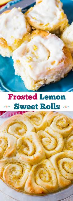 Lemon Sweet Rolls. - Sallys Baking Addiction - great dough recipe