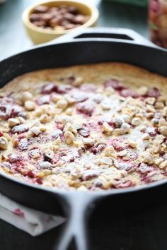 
                    
                        Raspberry Hazelnut Dutch Baby
                    
                