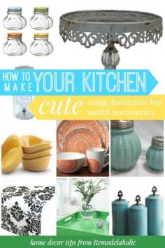 
                    
                        Useful accessories can add a decorative touch to your kitchen with these tips. Remodelaholic .com.com #spon #decor #kitchen #cute
                    
                