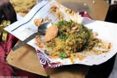 
                    
                        Here's what to order in Mumbai: Bhel puri (puffed rice with vegetables and tamarind); sev puri (fried crackers with potatoes and onions); vada pav (a spicy potato-veggie patty on a toasted bun).
                    
                