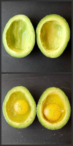 How to Bake Eggs in an Avocado!   (This is an excellent Paleo breakfast.)