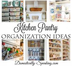 
                    
                        Kitchen Pantry Organization Ideas
                    
                
