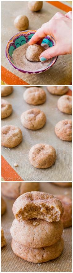 
                    
                        Making soft, thick, & puffy Snickerdoodles at home is easy. And quick! These soft-baked cinnamon sugar cookies only take me about 25 minutes start to finish.
                    
                