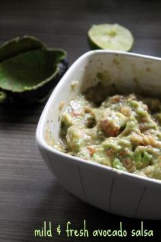 An easy recipe for avocado salsa using fresh ingredients.