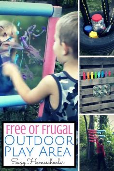 
                    
                        Creating an Outdoor Learning Space for Free or Frugal by Suzy Homeschooler
                    
                