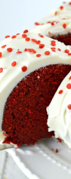 
                    
                        Red Velvet Bundt Cake from Scratch! This cake is amazing. Tender, moist, with just the right amount of chocolate!  And it's of course covered in a wonderful cream cheese frosting!
                    
                