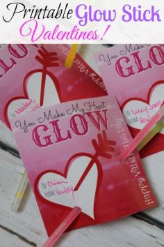 
                    
                        Glow Stick Valentines Printable! Easy DIY Kids Valentine's Day Crafts and Gifts!
                    
                