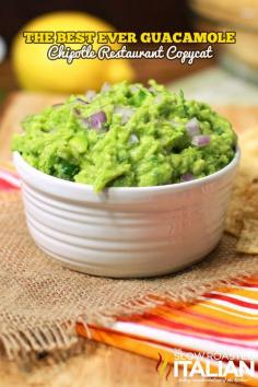 The Best Ever Guacamole - Chipotle Restaurant Copycat (this site has tons of copycat recipes!!)