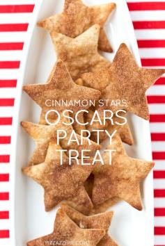 
                    
                        Cinnamon Sugar Stars with Chocolate Dipping Sauce, perfect for the Oscars + Award Season! Pizzazzerie.com
                    
                