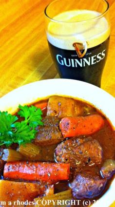 
                    
                        IRISH GUINNESS STEW: take all ingredients stick it into the slow cooker, 8 hours later a stunning dinner best served with some irish soda bread. Yum!
                    
                