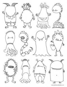 Monster doodles