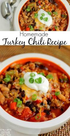 
                    
                        Healthy Turkey Chili Recipe! Easy Dinner Recipe for a Healthy Meal Option!
                    
                