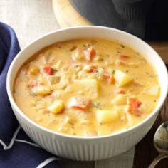 
                    
                        Roasted Pepper Potato Soup Recipe from Taste of Home -- shared by Hollie Powell of St. Louis, Missouri
                    
                