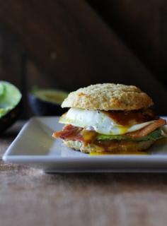 
                    
                        Bacon, Egg, and Avocado Mole Breakfast Biscuits
                    
                