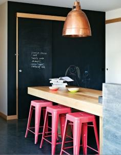 
                    
                        Pink stools // 15 Creative Ways to Add Pink to Your Home
                    
                