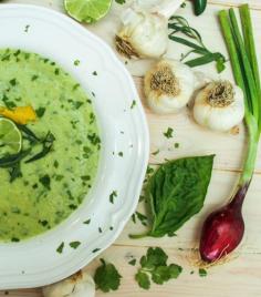 Avocado Heirloom Tomato Gazpacho Soup - Vegan Recipe - Cooking Stoned