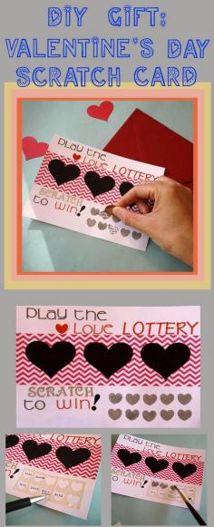
                    
                        Brilliant idea! DIY scratch cards for your special valentine. www.ehow.com/...
                    
                