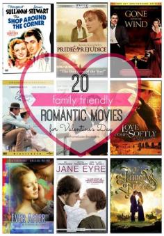 
                    
                        20 family friendly romantic movies for Valentine's Day
                    
                
