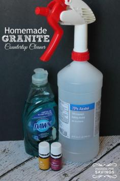 
                    
                        Homemade Granite Cleaner Recipe using Essential Oil! This recipe is awesome!
                    
                