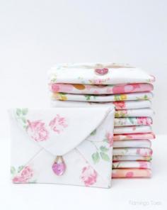 
                    
                        Such pretty DIY Fabric Envelopes to fill with treats, notes, or little gifts
                    
                