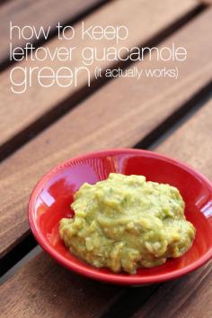 AWESOME tip for how to keep leftover guacamole green from @عبدالعزيز الجسار Bukhamseen Week for Dinner - it really works!!!