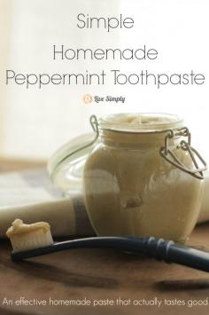 Simple Homemade Peppermint Toothpaste | Health  Natural Living