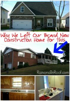 
                    
                        What kind of house do you live in? We tried the new construction route - it wasn't for us! Instead a 1970s foreclosure turned out to be our dream house. via RainonaTinRoof.com
                    
                