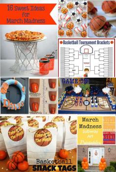 
                    
                        16 Sweet Ideas for March Madness - This has everything I need for a great basketball party!
                    
                