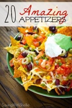 
                    
                        As we head into football season don't miss this list of 20 Amazing Appetizers that are perfect for your next game day celebration or tailgate party!
                    
                