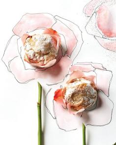Always amazing food styling!!! Like these Rhubarb  Rosewater Macaroons | Sweet Paul Magazine.