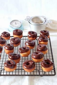 
                    
                        baby chocolate honey glaze donuts
                    
                