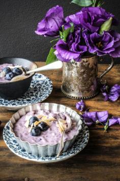 
                    
                        White Chocolate And Blueberry Rice Pudding
                    
                