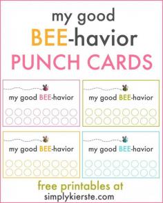 
                    
                        Encourage, motivate, and reward good behavior with these free printable Good Behavior Punch Cards!
                    
                