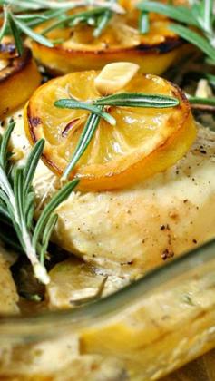 
                    
                        Rosemary Lemon Roasted Chicken Breasts ~ The best roasted chicken recipe ever...  Moist, flavorful and miles away from ordinary, it will KNOCK.YOUR.SOCKS.OFF!
                    
                