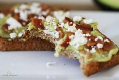
                    
                        Gluten-free friendly toast with spicy mashed avocado, bacon and feta cheese. Quick and easy breakfast for those on the go.
                    
                