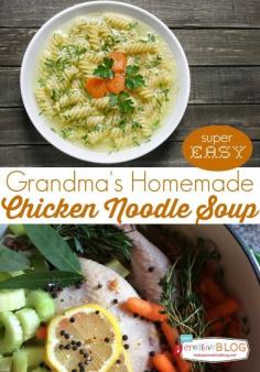 
                    
                        Grandma's Homemade Chicken Noodle Soup | TodaysCreativeblo...
                    
                