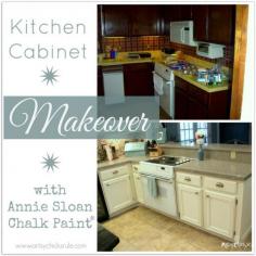 
                    
                        Kitchen Cabinet Makeover {Annie Sloan Chalk Paint} -  #chalkpaint #makeover #kitchen
                    
                