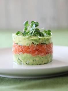 Salmon and Avocado Towers - Quick and Easy Recipes, Organic Food Recipes, New Zealand Cooking Recipes - Annabel Langbein - try with raw tuna instead