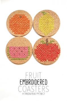 Cross stitch fruits for kitchen